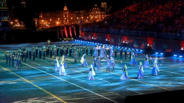 Военный оркестр Азербайджана на Красной площади в Москве ФОТО; ВИДЕО