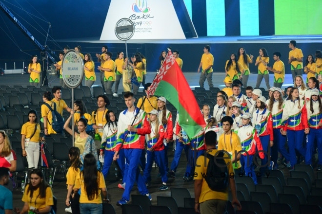 Баку, 21 июля 2019. В  столице Азербайджана состоялось открытие XV Европейского юношеского летнего олимпийского фестиваля